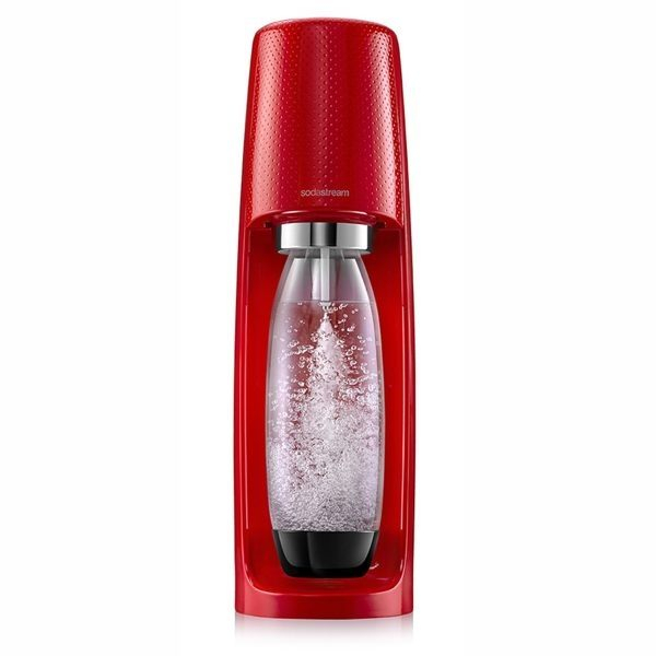 ◤福利品‧數量有限◢【Sodastream】時尚風自動扣瓶氣泡水機 Spirit-紅色 [加贈原廠可樂糖漿]