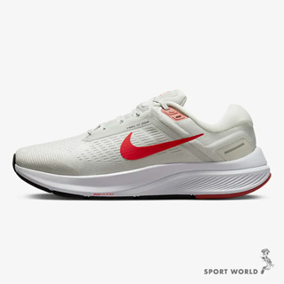 Nike Air Zoom Structure 24 男鞋 慢跑 氣墊 白灰 紅【運動世界】DA8535-010