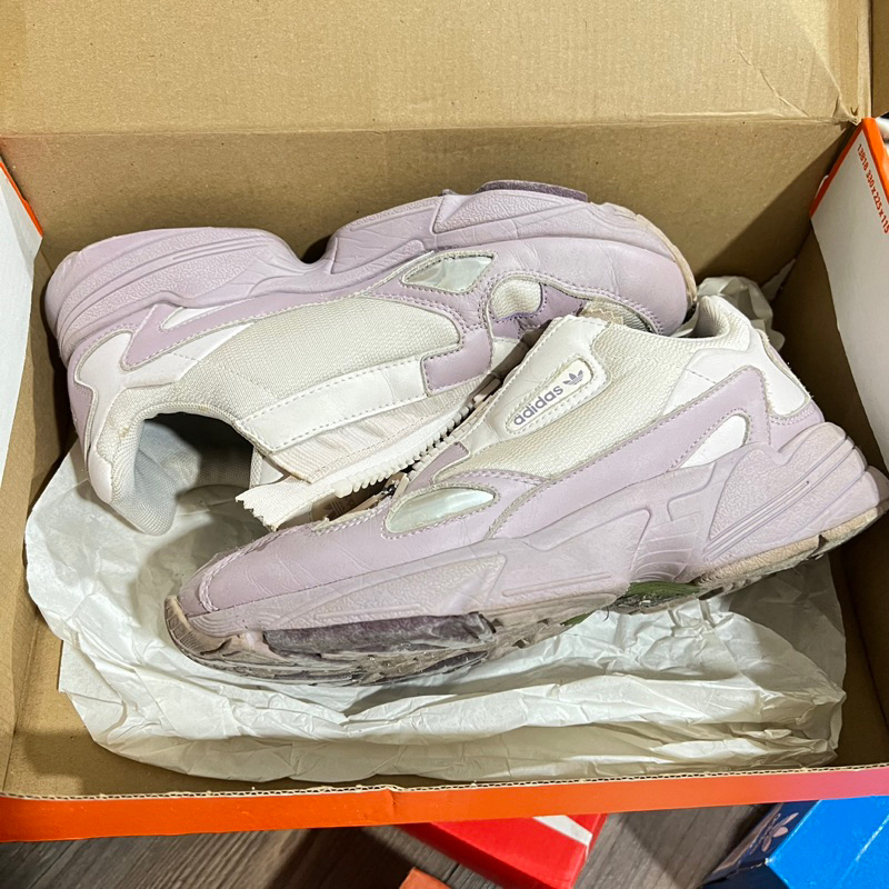 7成新 adidas 老爹鞋 紫色拉鍊款 24號