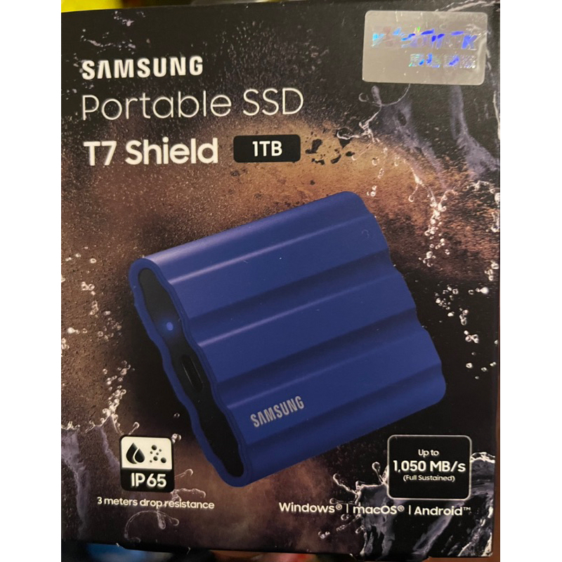SAMSUNG三星 T7 Shield 1TB  移動固態硬碟 藍色