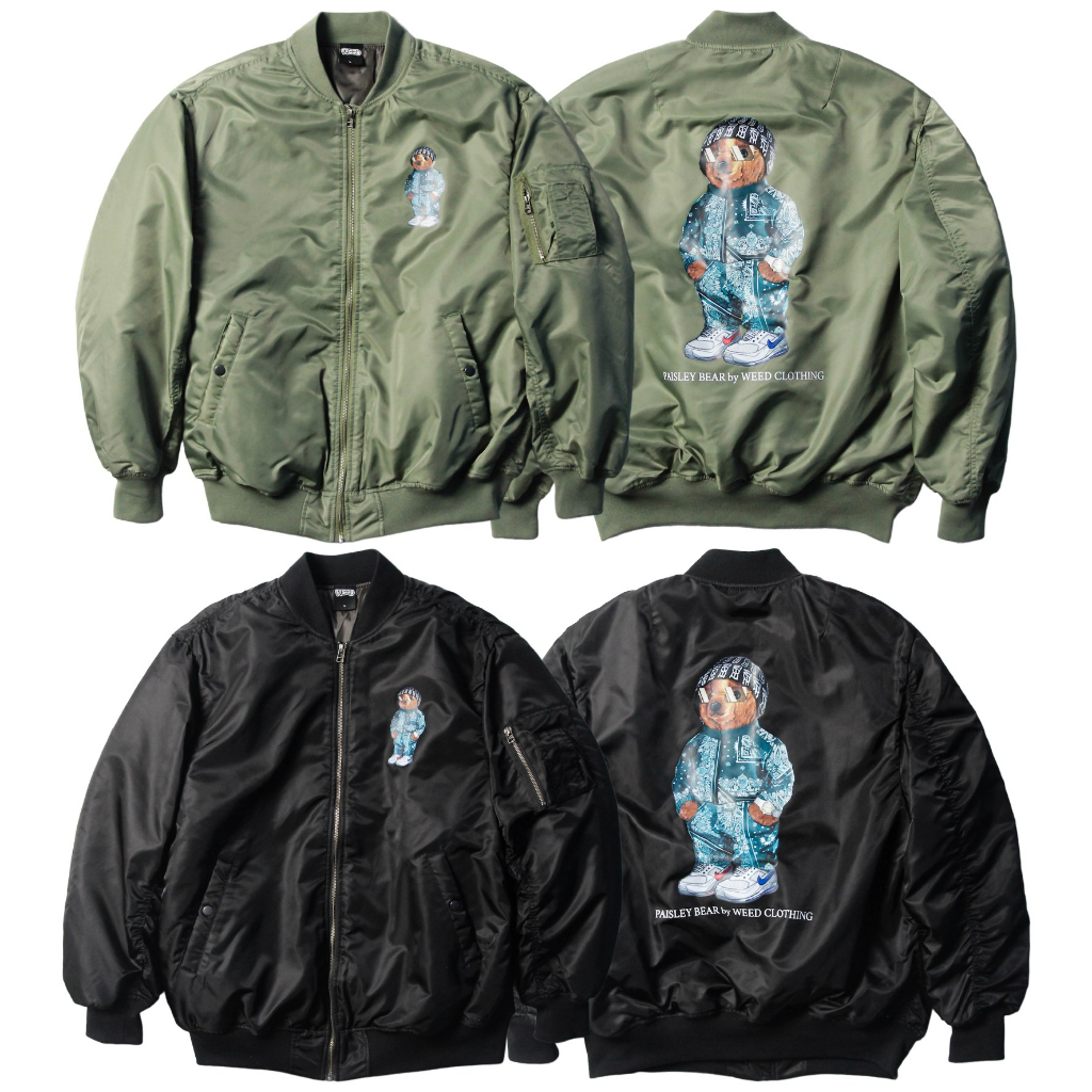 AUCB✮WEED Clothing - MA-1 BOMBER JACKET 變形蟲套裝熊飛行鋪棉外套