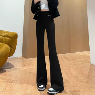 鯊魚褲 喇叭褲 打底褲 內搭褲 刷毛長褲 大尺碼喇叭褲 加絨長褲 彈力喇叭褲 黑色喇叭褲 顯瘦微喇叭褲 微喇褲 彈力褲