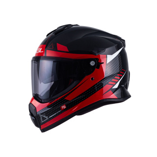 【SOL Helmets】SS-2P複合式安全帽 (拓荒者_黑/紅) 帽舌需另加購｜ SOL安全帽官方商城