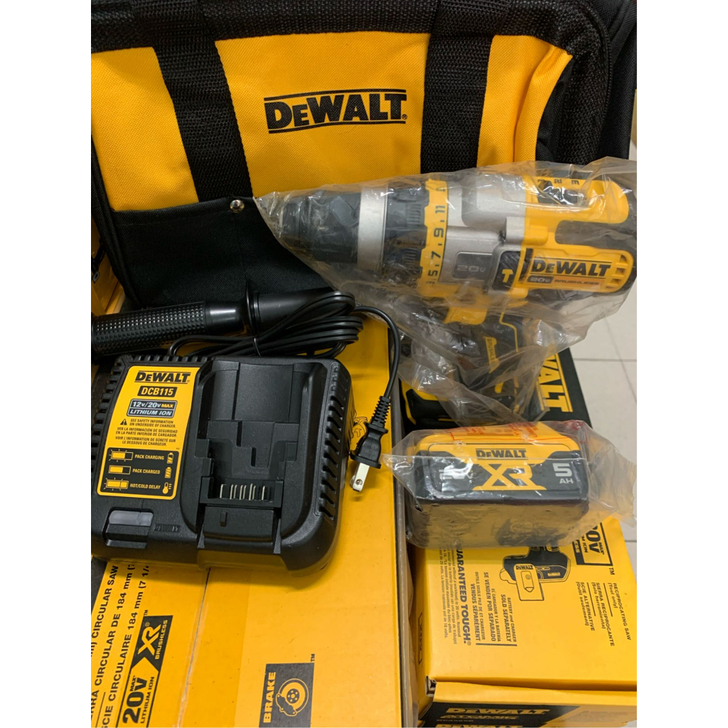 全新 得偉 DEWALT 20V DCD 999 B 無刷電鑽 震動電鑽 三段 13MM 套裝