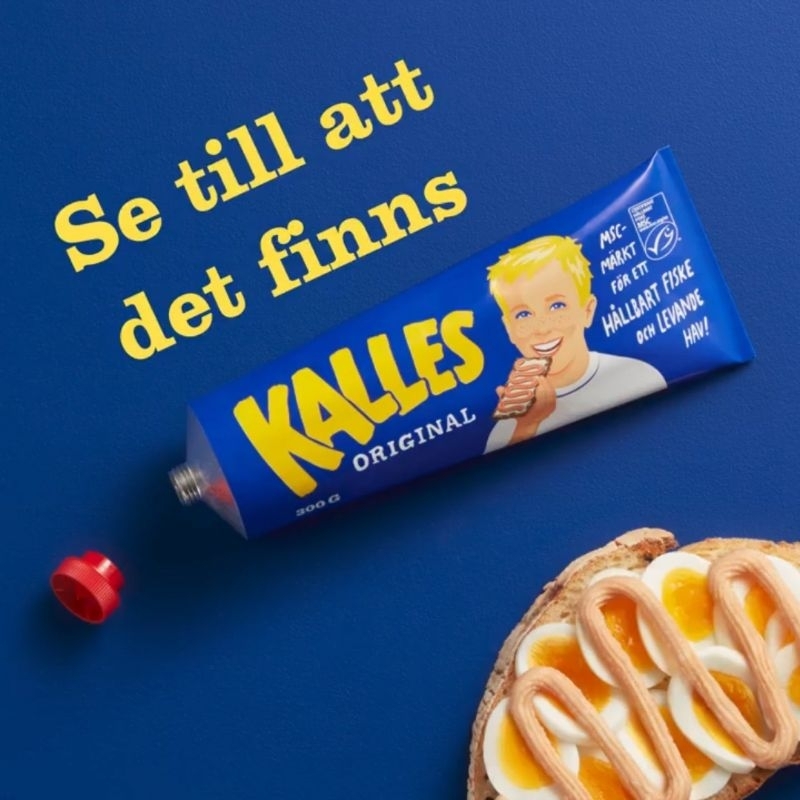 【現貨 正版瑞典帶回 全館最便宜】 Kalles Caviar 300g 煙燻鱈魚子醬、明太子、瑞典Ikea國民美食