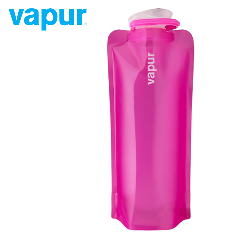 【Vapur 美國】Solids 運動摺疊水袋 0.7L 洋紅 #30050｜戶外運動水袋 可攜式環保軟性摺疊水袋