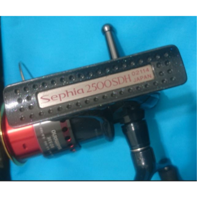 中古 日本製 Shimano 06年式 Sephia 2500SDH 双手把捲線器+平衡桿  木蝦\軟絲專用