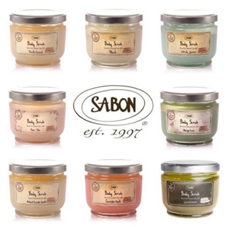 【美妍心享購】贈原廠木匙 全新現貨 SABON 身體磨砂膏 600g sabon磨砂膏 木勺 經典/茉莉/白茶/綠玫瑰