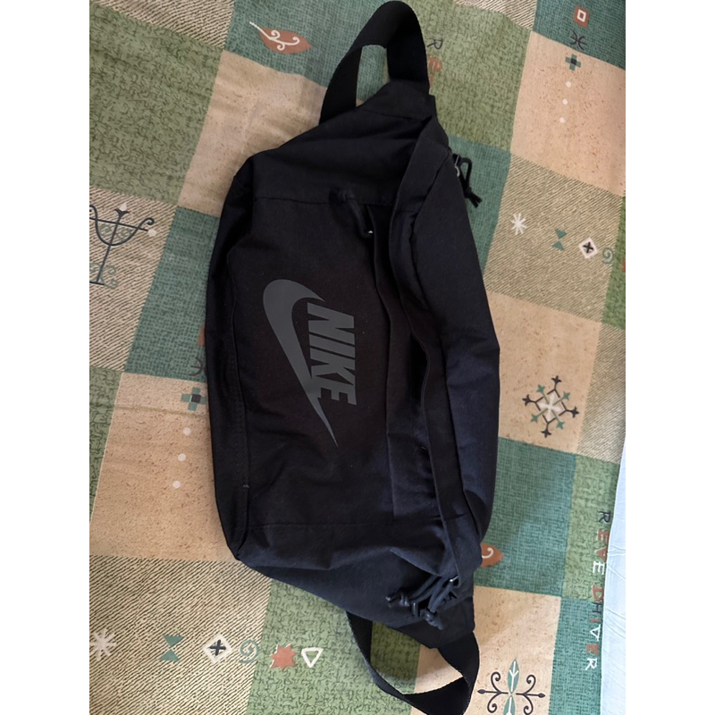 Nike Tech Hip Pack 黑 灰Logo 大容量 側背包 腰包