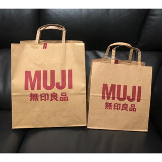 日本品牌 無印良品 MUJI牛皮紙袋/購物袋/手提袋/禮物袋/環保袋/包裝袋/禮品袋