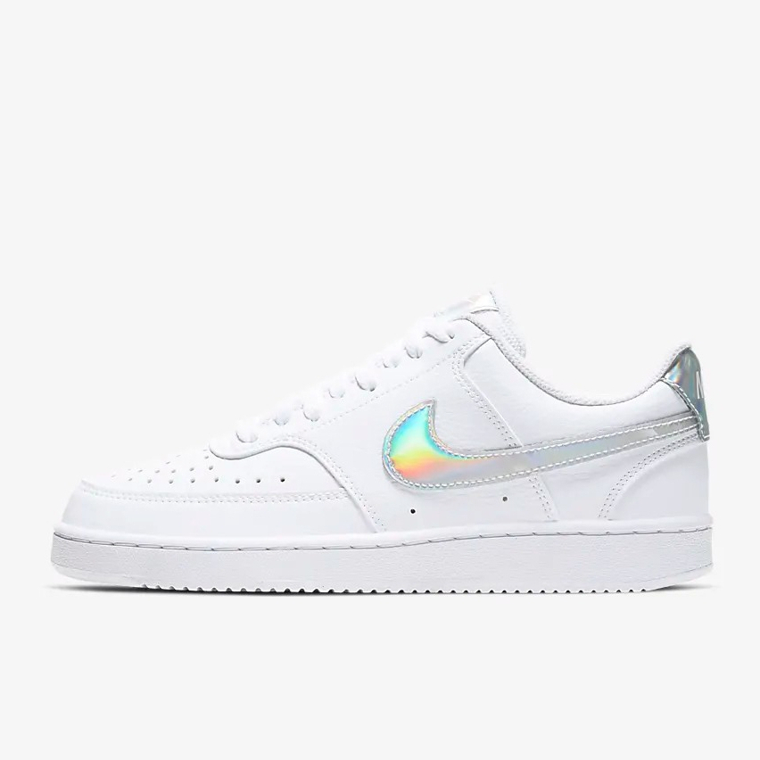 NIKE  COURT VISION LOW 女休閒鞋 鐳射  白鞋  CW5596100