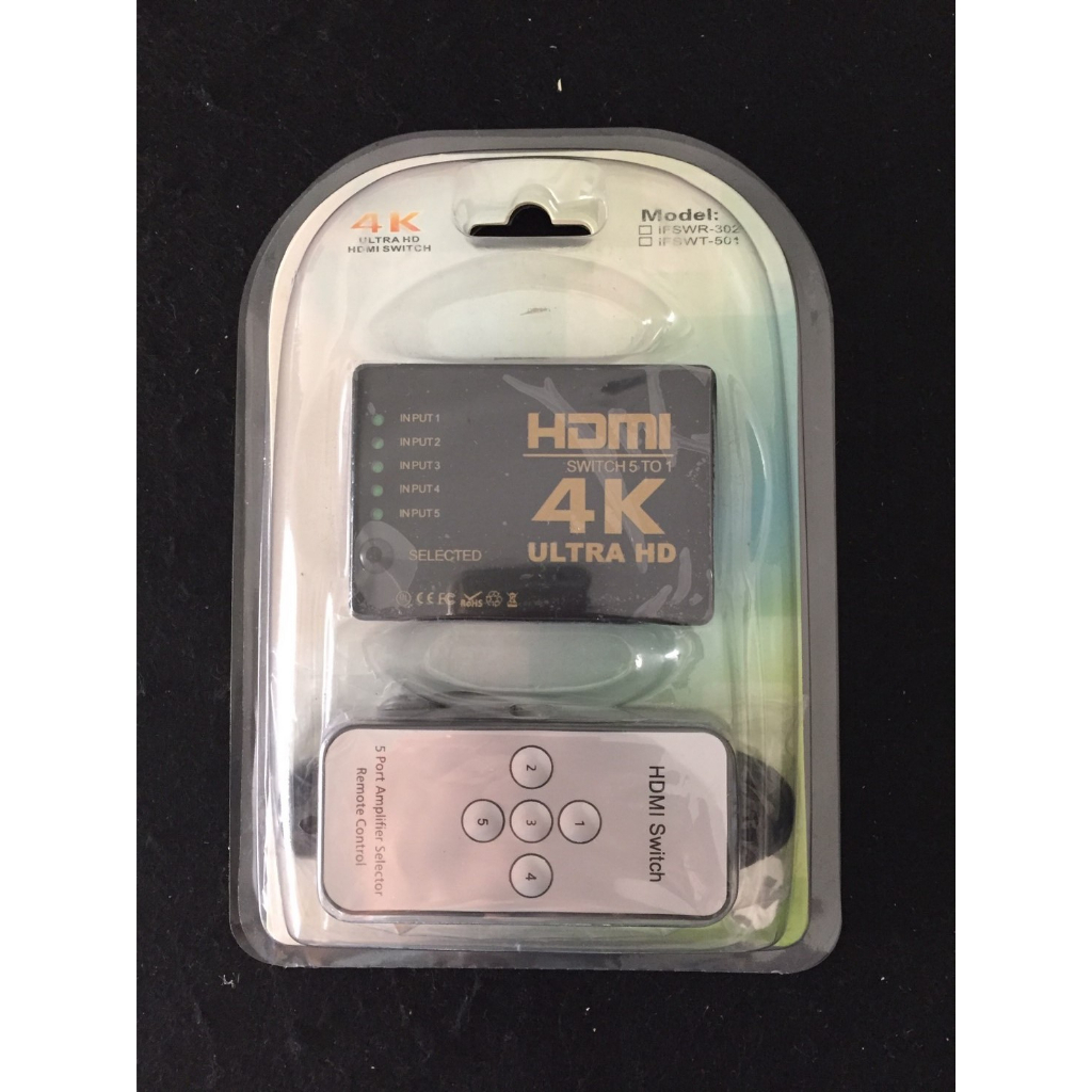 4K高畫質公司貨 1.4版 HDTV切換器 可接HDMI來源裝置 分配器 5進1出