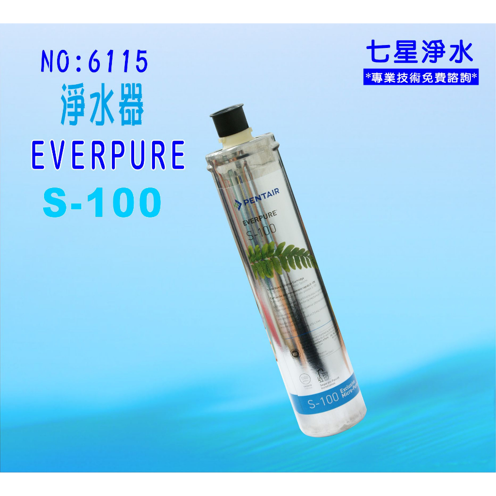 【七星淨水】濾水器EverpureS-100濾心.淨水器.過濾器另售S104、H104、BH2、H100.貨號6115