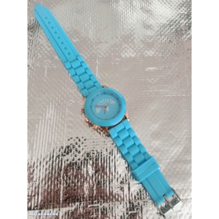 💟趣味尋寶💟天藍色果凍錶精緻簡約手錶 指針錶紀念品送禮不敗款交換禮物新奇小物情人定情物擺飾 全新
