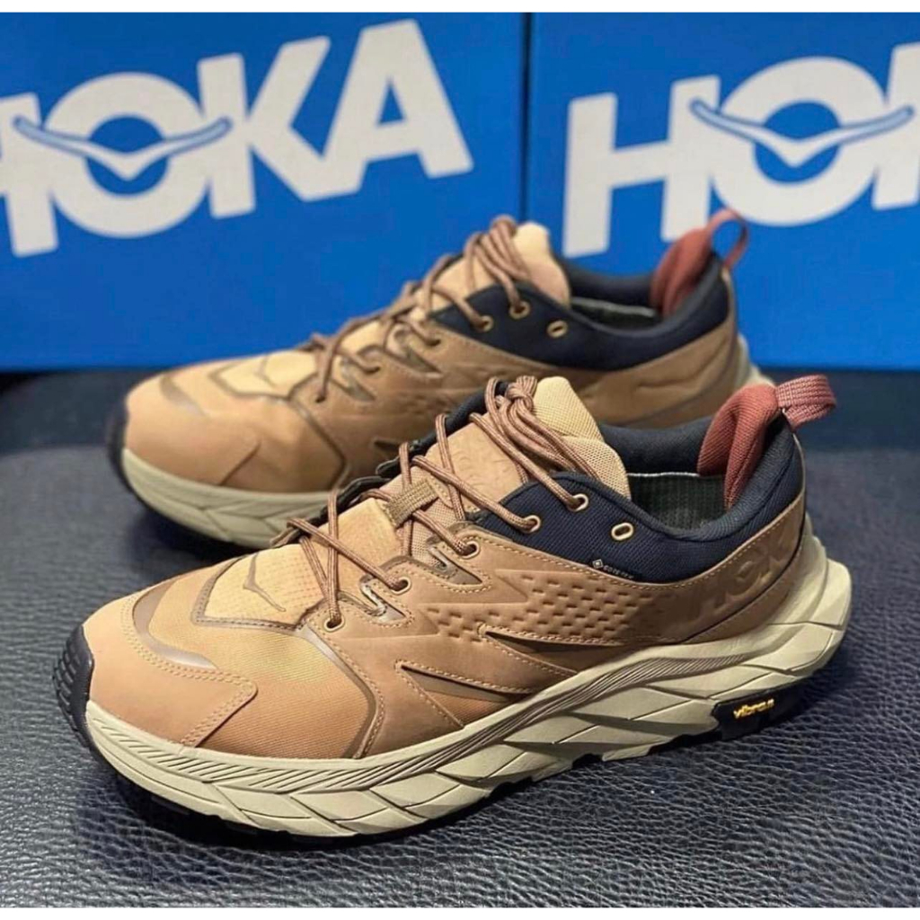 現貨 HOKA ONE ONE Anacapa Low GTX 男 健行 登山鞋 黃棕/黑 HO1122017TEBC