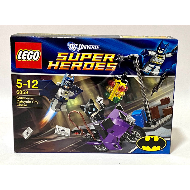 &lt;樂高人偶小舖&gt;正版 LEGO 6858 蝙蝠俠大戰貓女 機車，全新未拆