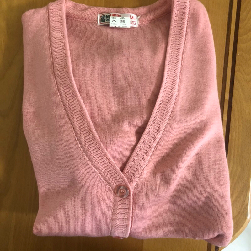 （二手）富梨護理師毛衣護理師制服粉色L號毛衣外套