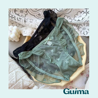 【Guima｜現貨】我就是禮物🎁 蝴蝶結蕾絲內褲 日系內褲 可愛內褲 日系性感內褲 可愛性感內褲 網紗內褲 透氣內褲
