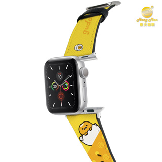 【Hong Man】三麗鷗 Apple Watch 皮革錶帶 點點蛋黃哥