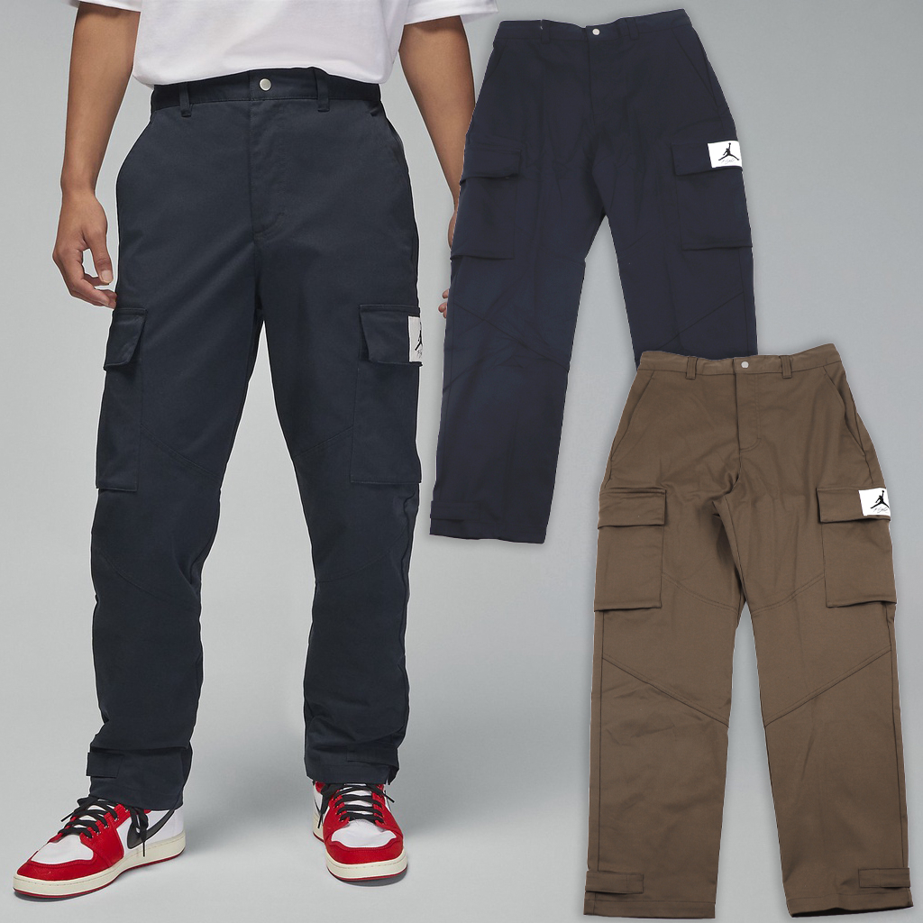 [歐鉉]NIKE JORDAN 小標LOGO 褲管可調 工裝褲 大口袋 長褲 男生 DQ7343-010-274