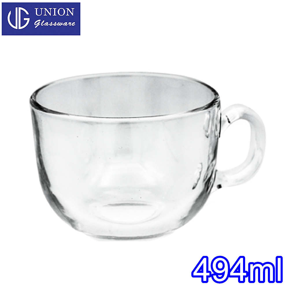 泰國UNION glassware玻璃有柄湯杯甜點杯494cc