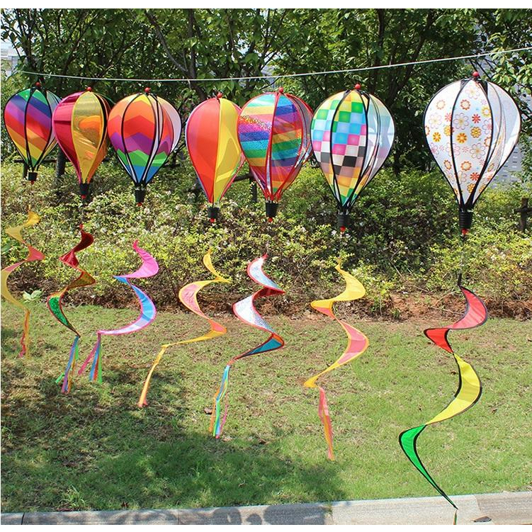 熱氣球 農場裝飾 氣氛布置 風車串 花園裝飾 露營裝飾 節慶裝飾 庭園裝飾 風車(需自行組裝)