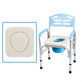 【海夫健康生活館】恆伸 機械椅(未滅菌) 恆伸 鋁合金 固定式 大背款 便盆 洗澡椅(ER43016)