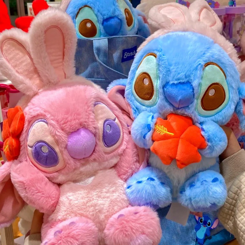 𝑫𝒊𝒔𝒏𝒆𝒚 迪士尼2023兔年限定史迪奇變裝兔娃娃 星際寶貝 絨毛 公仔 玩偶 兔年 情侶 miniso名創優品 現貨