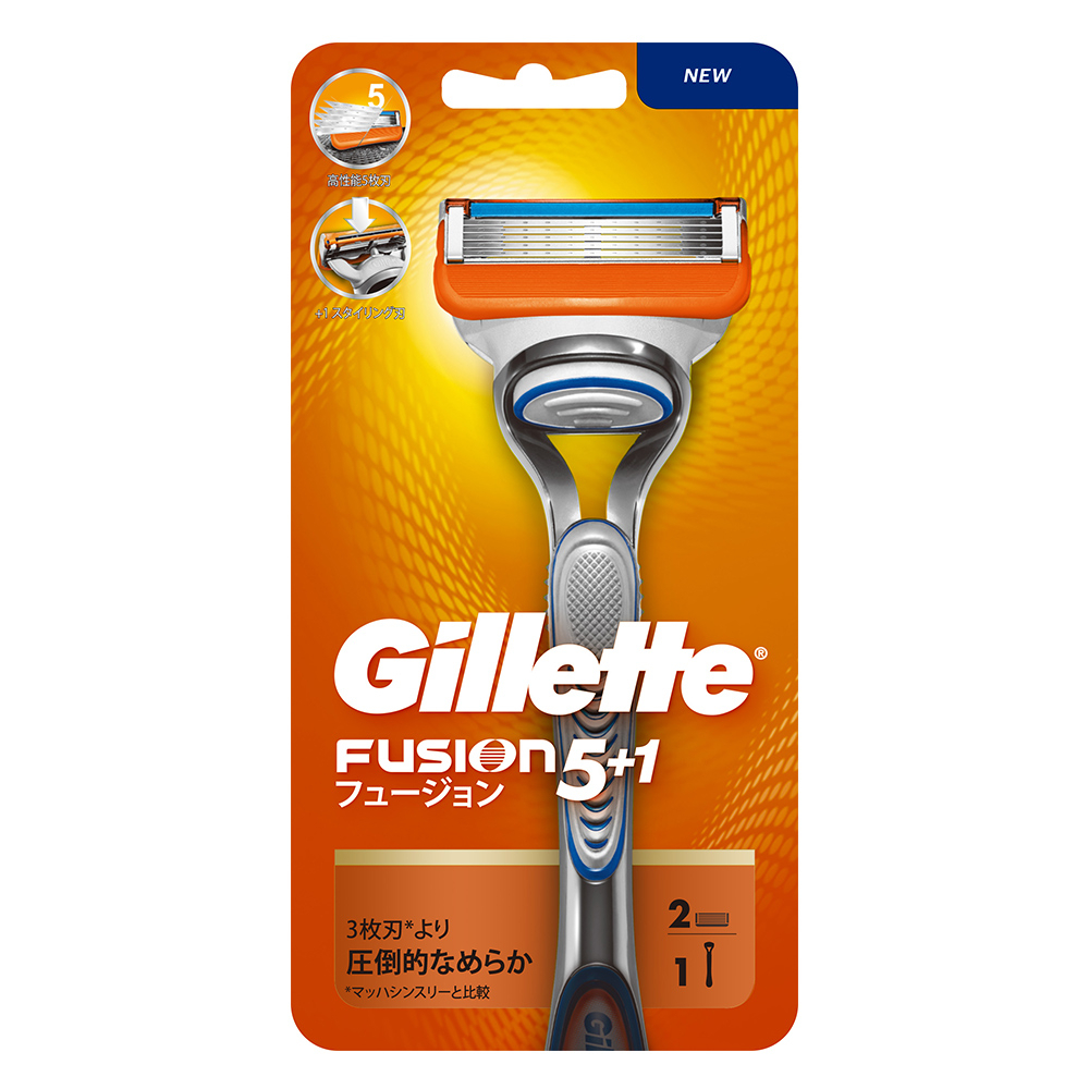 【Gillette 吉列】Fusion鋒隱系列刮鬍刀 (1刀架2刀頭)