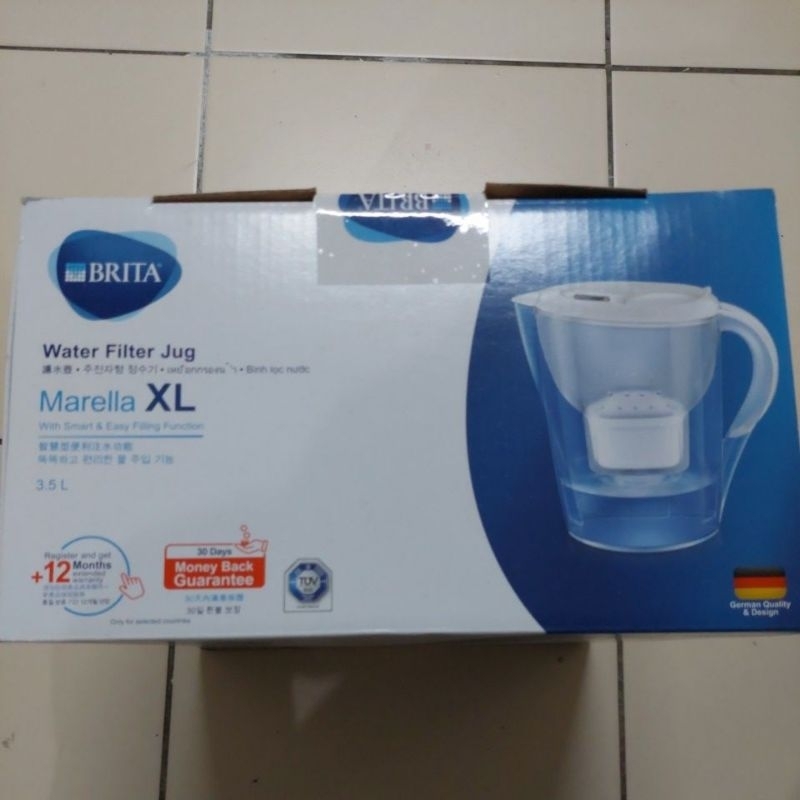 【BRITA】Marella 3.5L馬利拉濾水壺+全效型濾芯（二手全新）