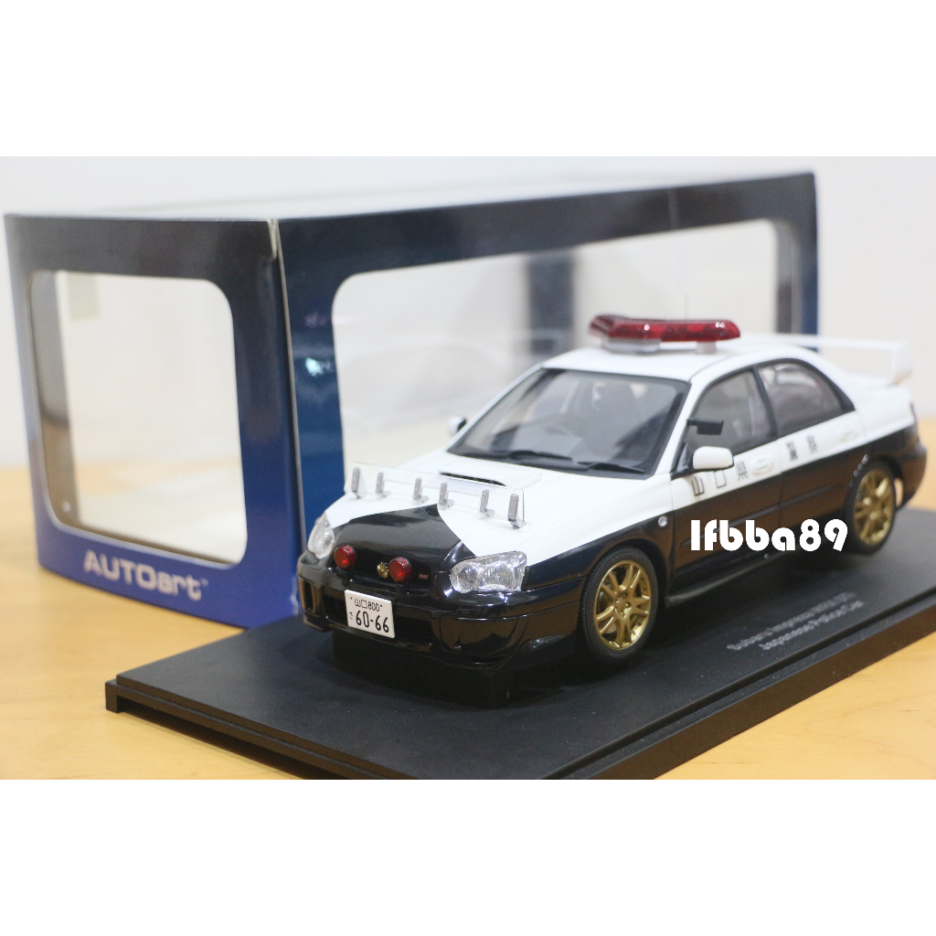 藍法車藏庫 Autoart 1/18 SUBARU IMPREZA WRX STI 限量6000台 日本山口縣警車