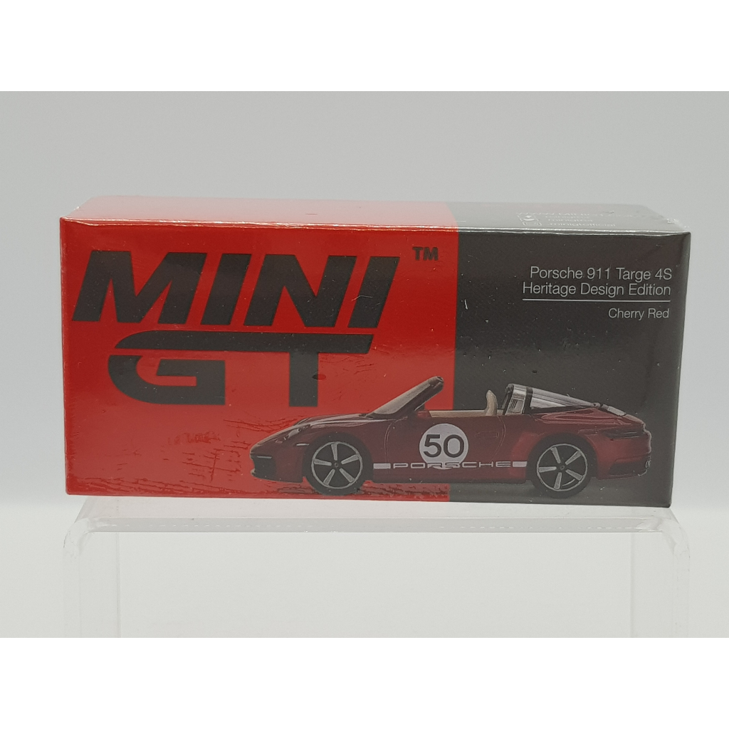 【小車停車場】Mini GT 461  Porsche 911 Targa 4S Heritage Design Red