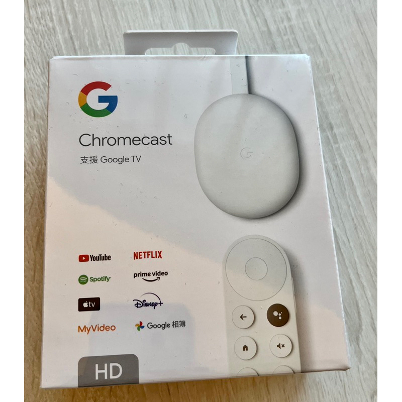Google Chromecast (支援 Google TV)第四代全新雪花白