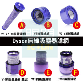 【Dyson戴森｜適用】V6 V7 V8 V10 V11 SV18 V12 V15 slim吸塵器 濾網 濾芯 後置濾網