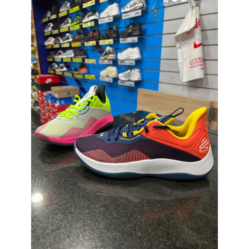 UNDER ARMOUR CURRY HOVR SPLASH 男款 籃球鞋 3025636-102 灰粉 400 藍橘