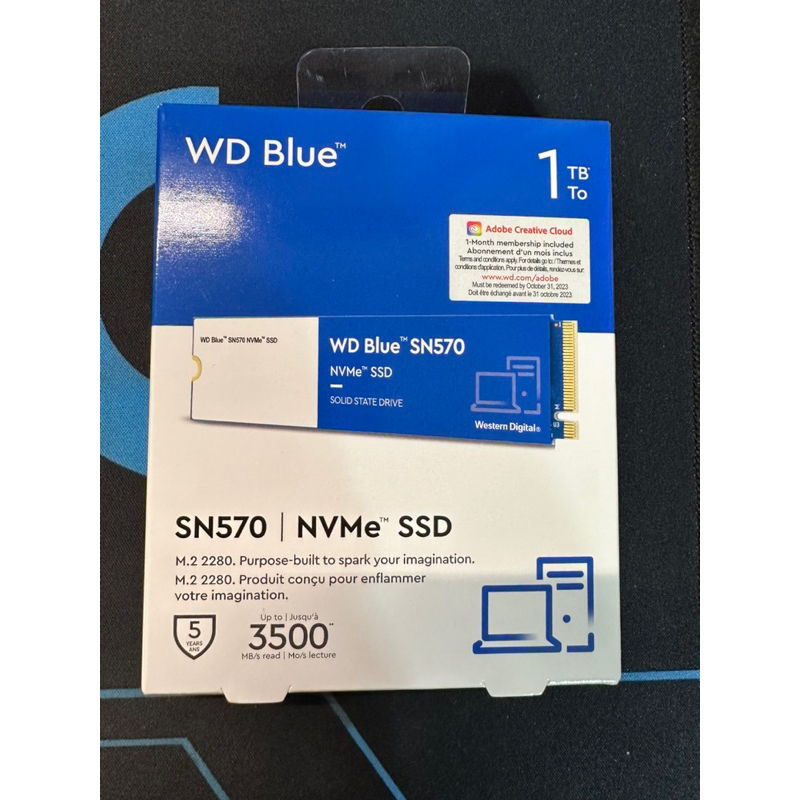 WD SN570 1T 藍標 PCIe NVMe 固態硬碟