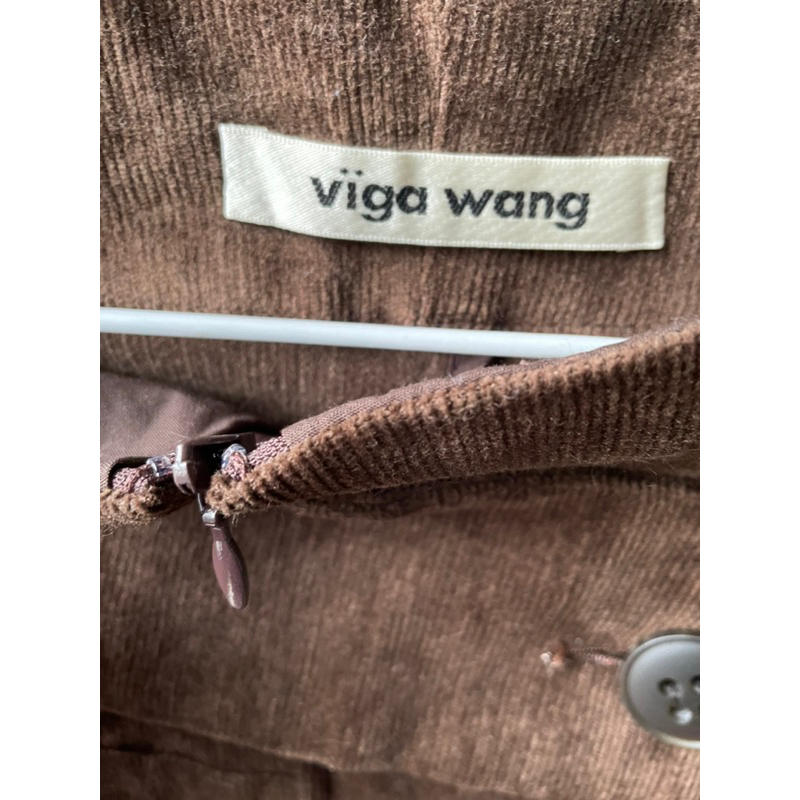 二手Viga wang咖啡色絨布褲