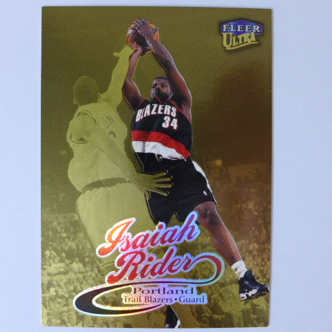 ~ Isaiah Rider ~NBA球星/伊塞亞·萊德 1998-99年Ultra Gold.金版特殊卡