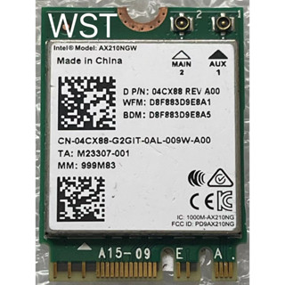 Intel AX210 AX210NGW M.2 筆電 NB 無線網絡卡 WiFi-6E Gig+ 藍芽 BT5.3