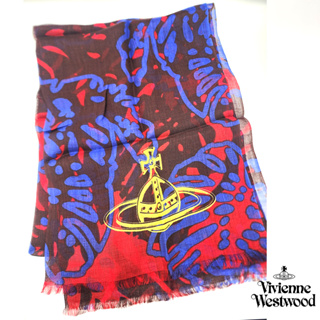 【Vivienne Westwood】紅藍絲巾