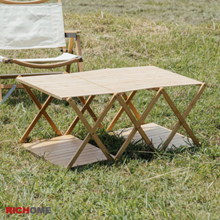 RICHOME 福利品 SH-593 美吉克塔 可折 茶几 層架 兩用桌 露營 野餐 戶外 可折疊 摺疊桌 折疊