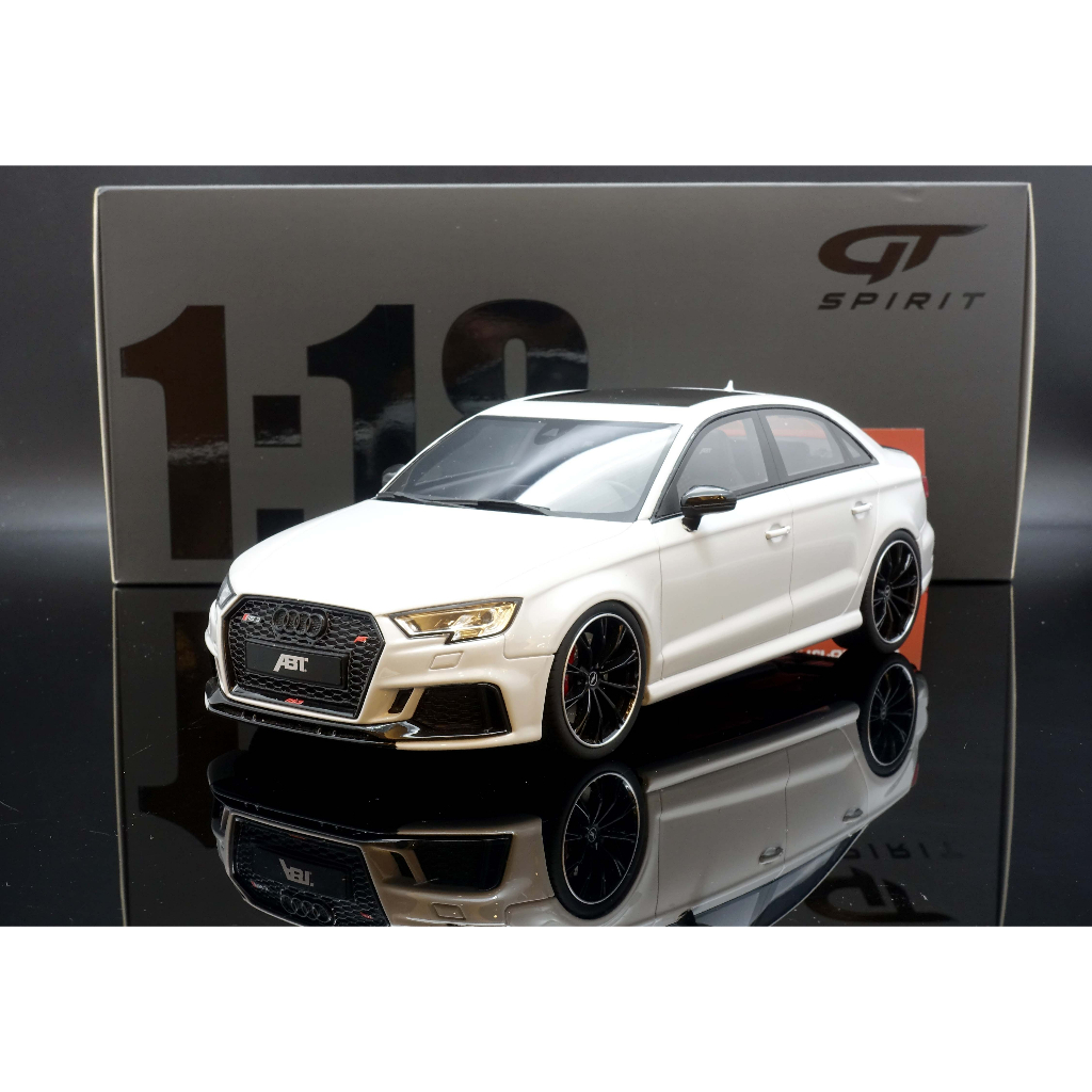 【MASH】出清特價  GT Spirit 1/18 Audi ABT RS3 Sedan White GT346