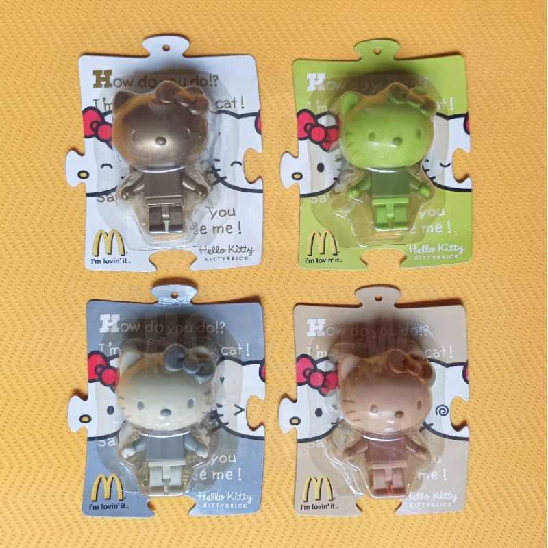 麥當勞 Hello Kitty 積木 公仔 擺拍小物 鑰匙圈 吊飾 四只圖片款全包 現貨