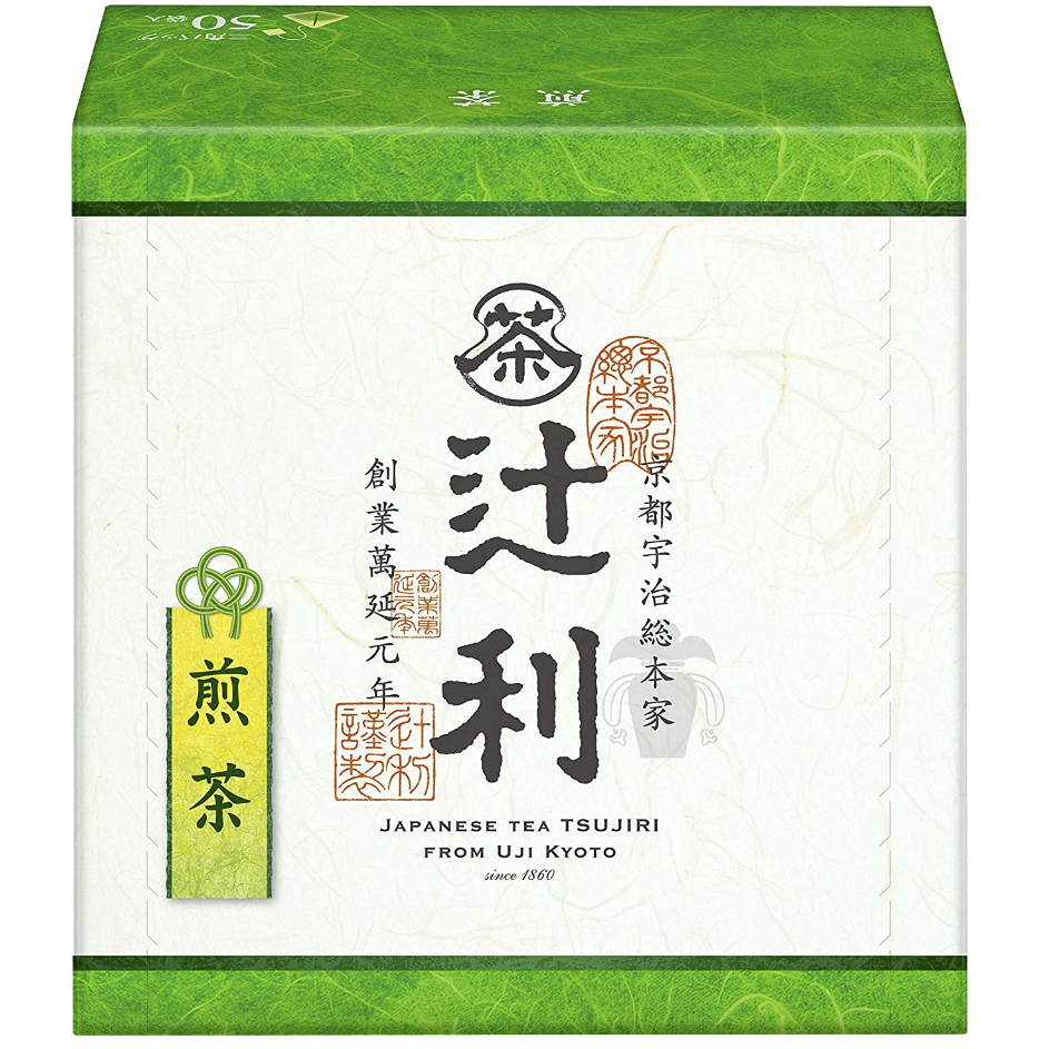 《FOS》日本製 辻利 煎茶 立體茶包 (50包) 京都宇治 高級 綠茶 下午茶 美味 送禮 伴手禮 熱銷 新款 限定