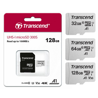 創見 16G 32G 64G 128G 記憶卡 microSD TF 128GB附轉卡 A1 C10 U1 U3 V30