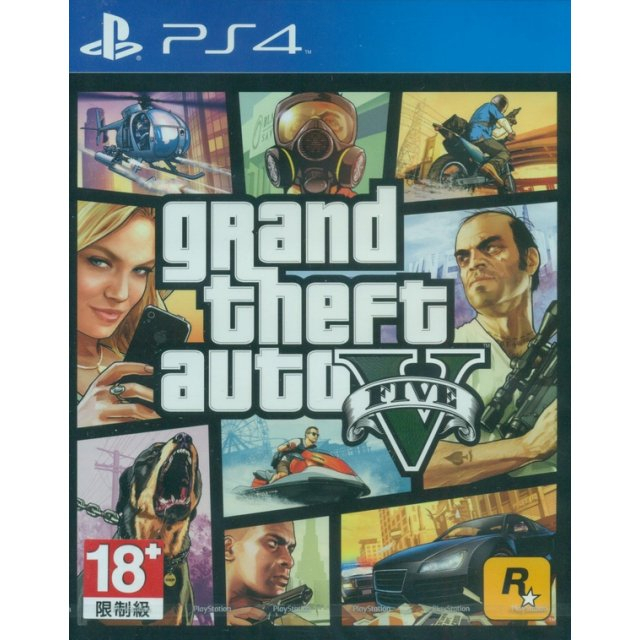 PS4亞版中古品~GTA 5 俠盜獵車手5 GTA5 Grand Theft Auto V(中文版)