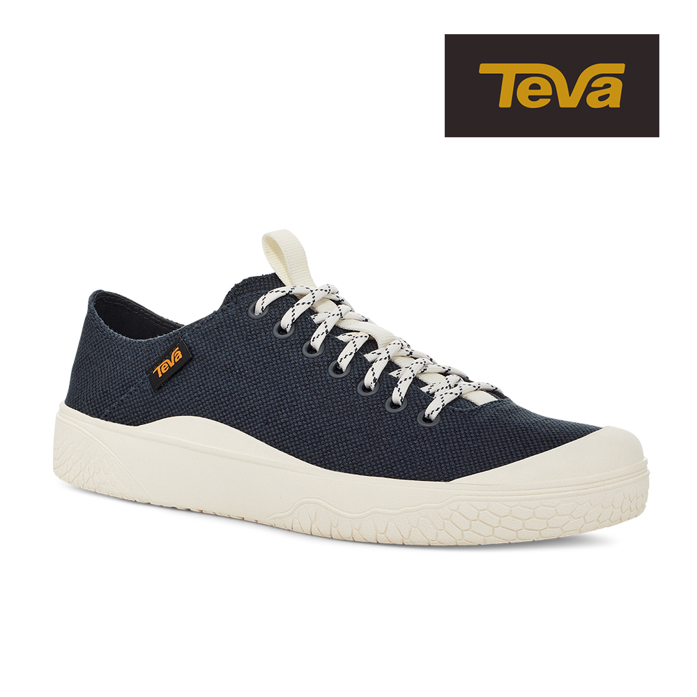 【TEVA】男 Terra Canyon 戶外兩穿式懶人鞋休閒鞋帆布鞋-靛藍色 (原廠現貨)