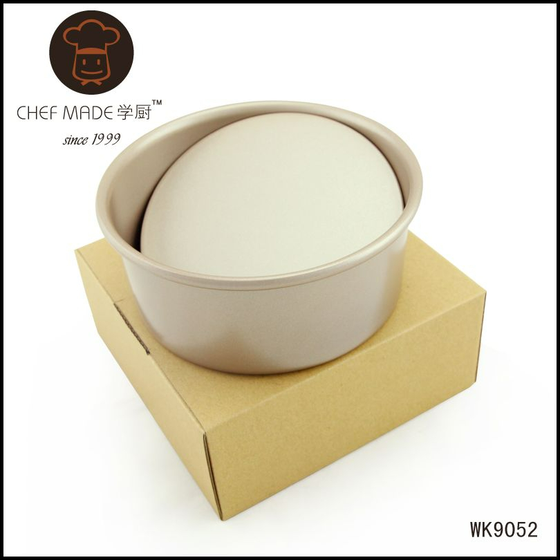 學廚 CHEFMADE 6吋活動圓形蛋糕模 金色不沾 6寸戚風圓型蛋糕模具 WK9052 ★烘培樂園★