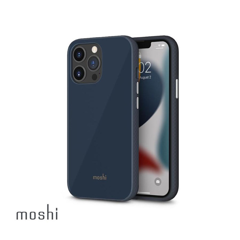 Moshi iPhone 13 Pro保護殼 手機殼 深藍色iGlaze款
