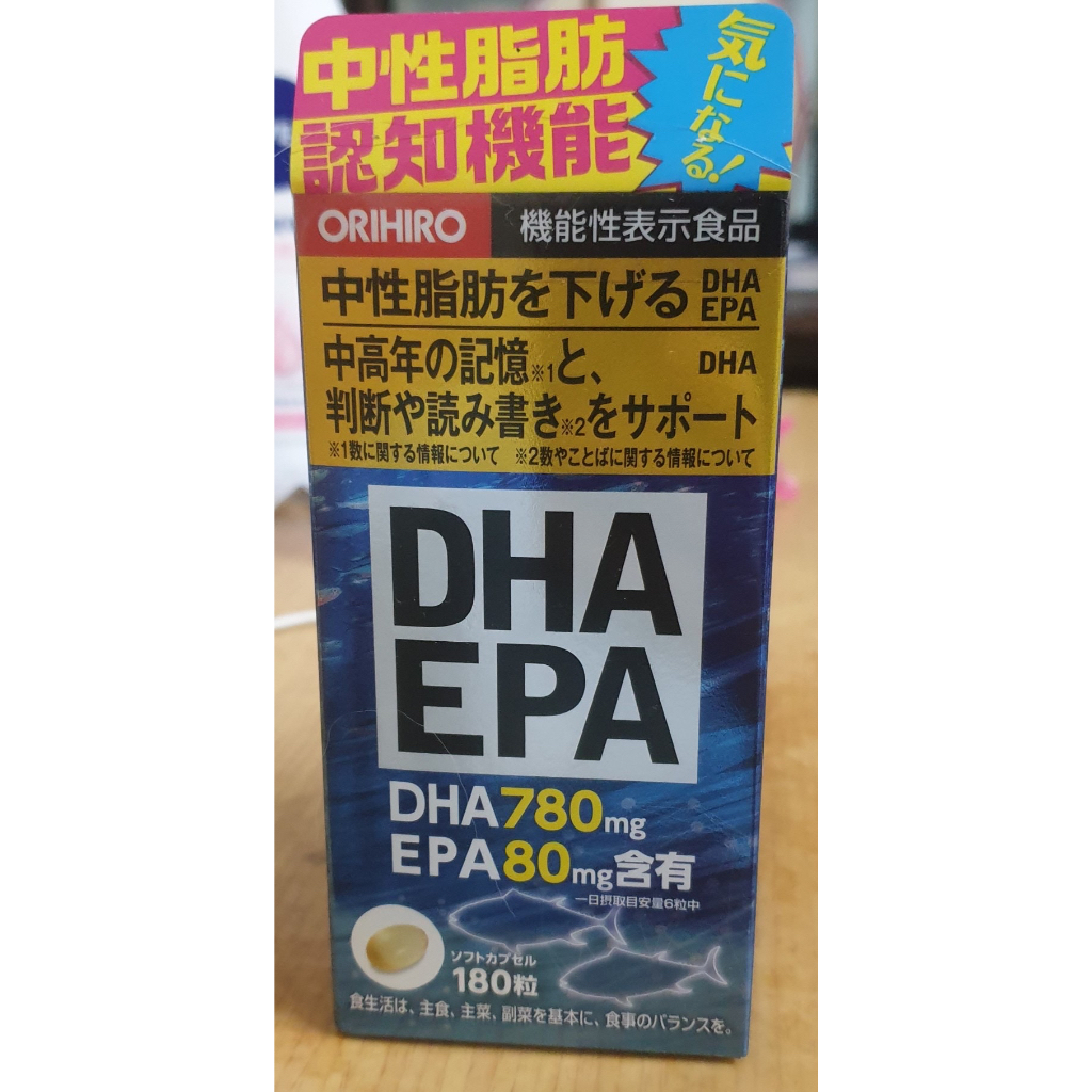日本代購 ORIHIRO DHA EPA錠 180粒